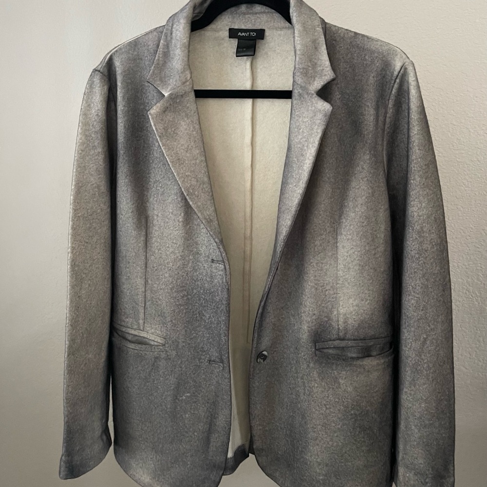 Avant Toi Cashmere Blend Gray Jacket Blazer Coat M